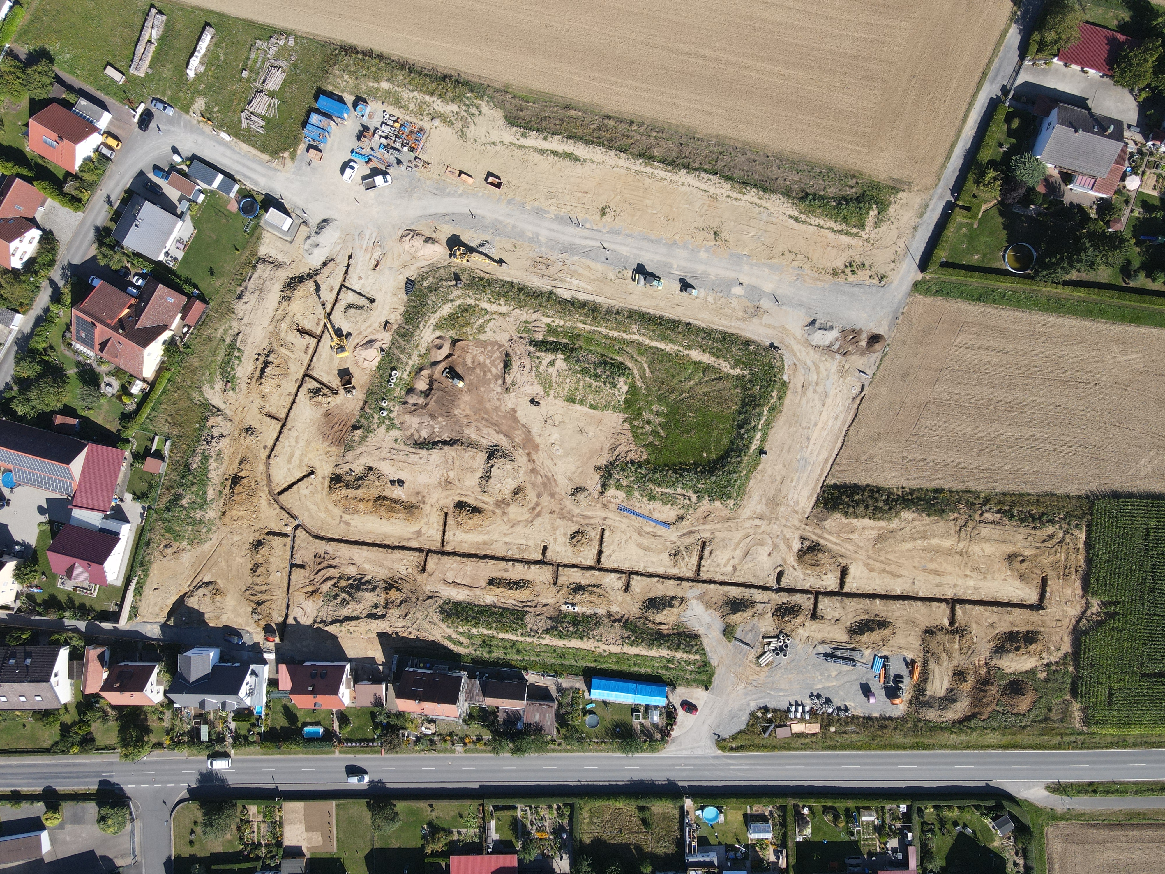 Neubaugebiet Bildacker in Moos: Blick über das Gelände, Aufnahme 2