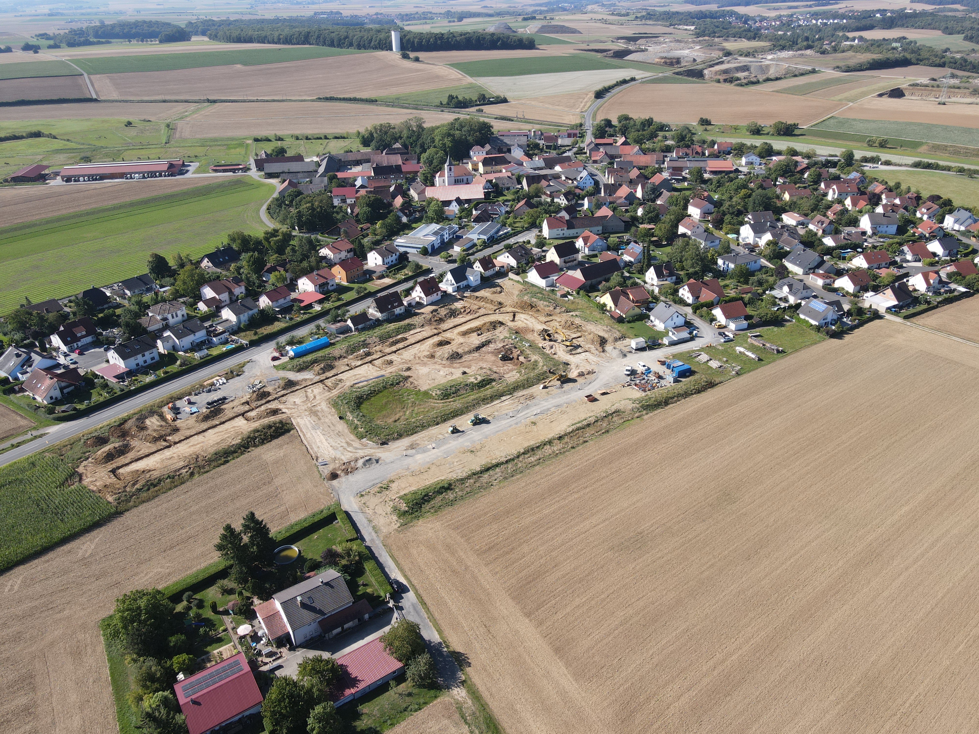 Neubaugebiet Bildacker in Moos: Blick über das Gelände, Aufnahme 3